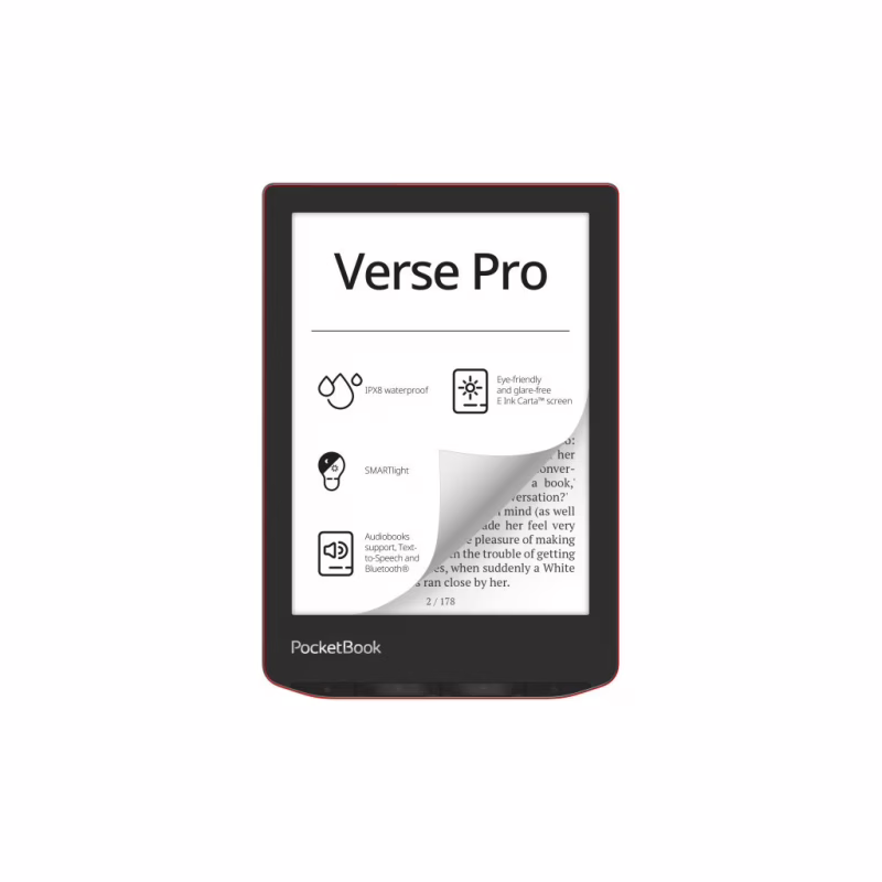 Електронна книга Pocketbook 634 Verse Pro, Passion Red (PB634-3-CIS)
