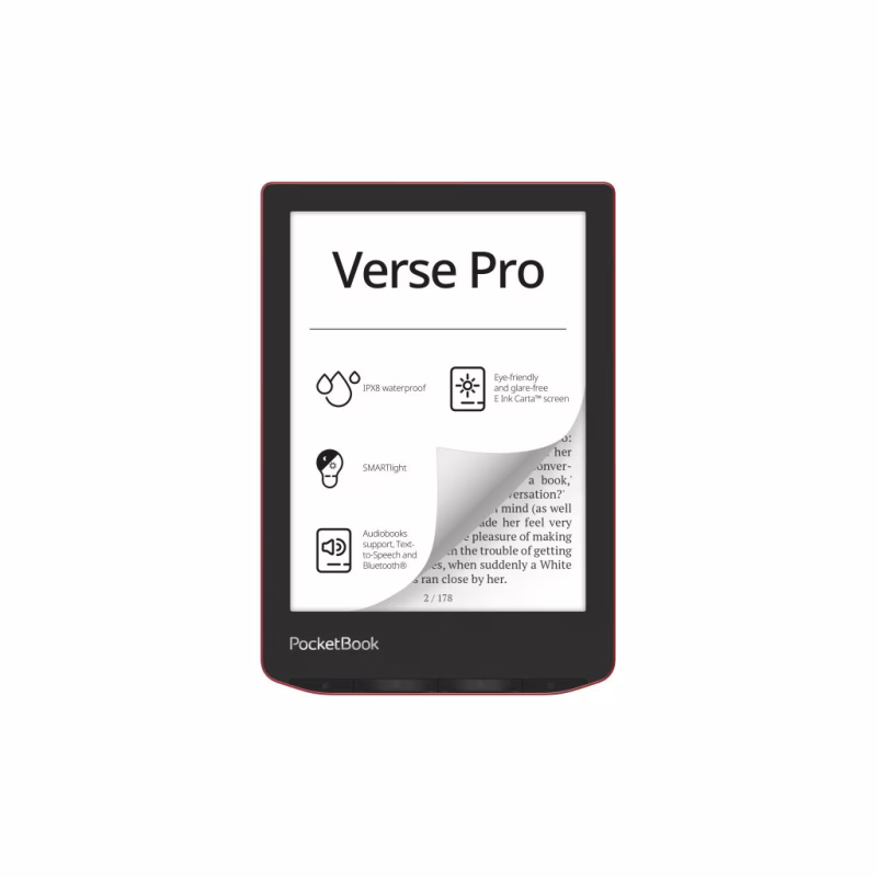 Електронна книга Pocketbook 634 Verse Pro, Passion Red (PB634-3-CIS)