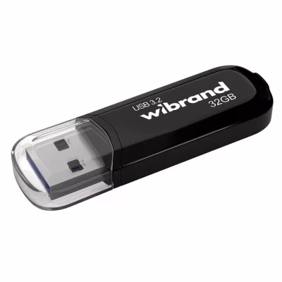 USB флеш накопитель Wibrand 32GB Marten Black USB 3.2 Gen 1 (USB 3.0) (WI3.2/MA32P10B)