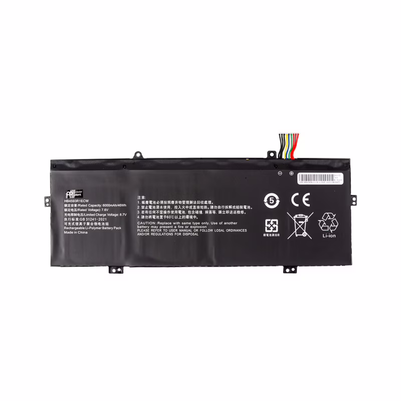 Аккумулятор для ноутбука HUAWEI Matebook 14" KPL-W00 (HB4593R1ECW) 7.6V 6000mAh PowerPlant (NB400157)