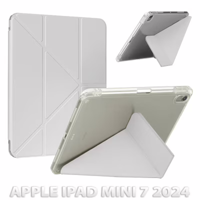 Чехол для планшета BeCover Ultra Slim Origami Transparent Apple iPad Mini 7 2024 Gray (712935)