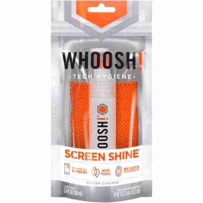 Спрей для очистки Whoosh! Screen Shine GO XL 100ml, microfiber 14x14cm (1FG100ENFR/1FG100XLENFR)