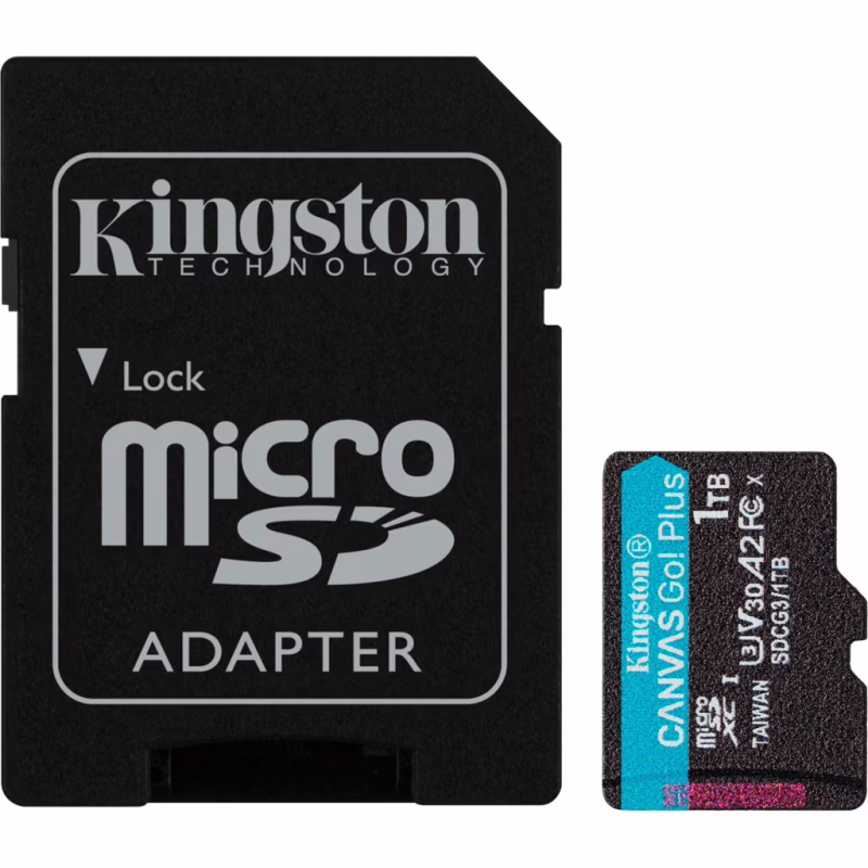 Карта пам'яті Kingston 1TB microSDXC сlass 10 UHS-I U3 V30 A2 Canvas Go Plus G4 (SDCG4/1TB)