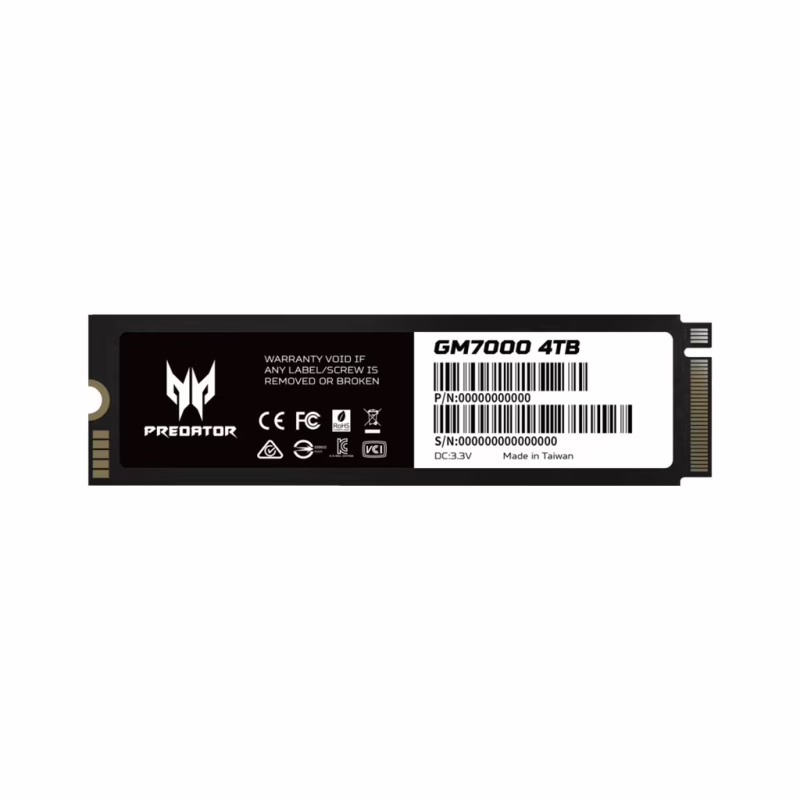 Накопитель SSD M.2 2280 4TB GM7000 Acer Predator (BL.9BWWR.107)