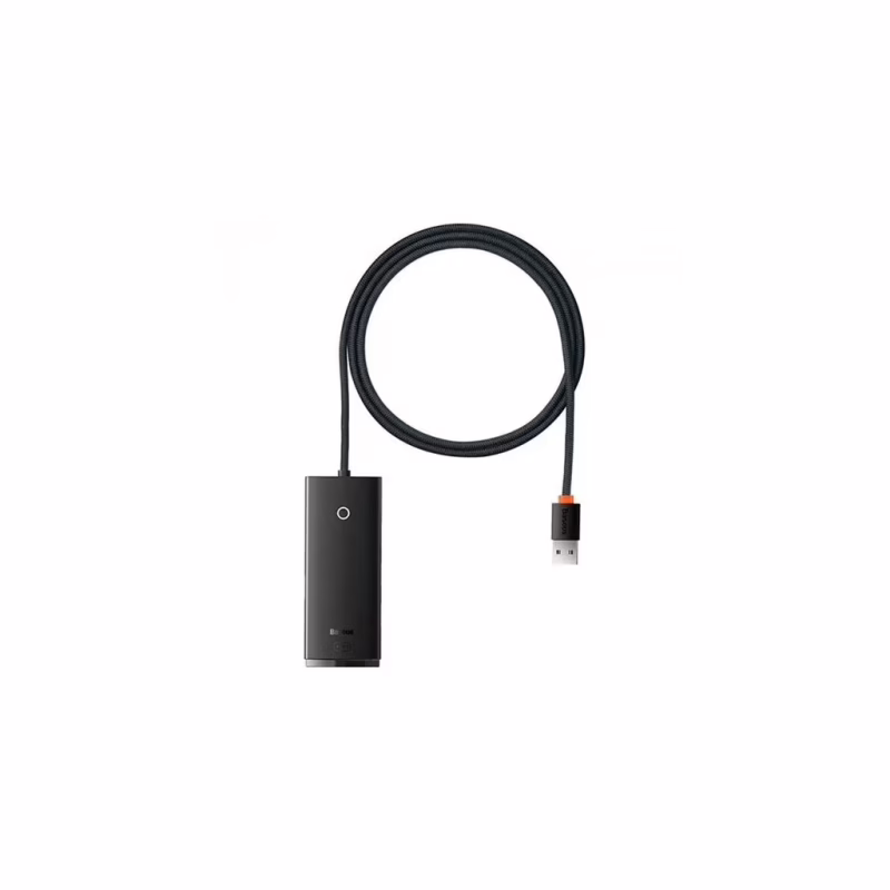 Концентратор Baseus USB 3.0 to 4xUSB 3.0 1.0m black (WKQX030101)