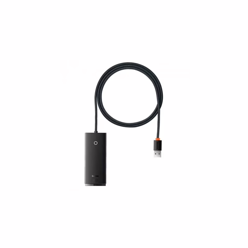 Концентратор Baseus USB 3.0 to 4xUSB 3.0 1.0m black (WKQX030101)