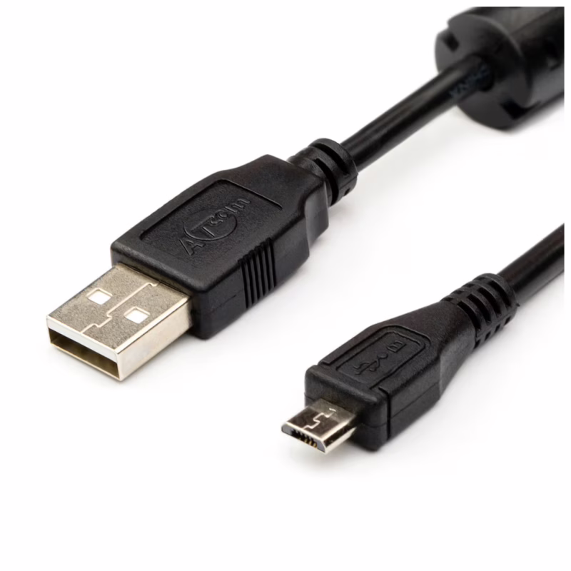 Дата кабель USB 2.0 AM to Micro 5P 0.8m Atcom (9174)