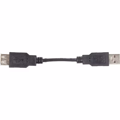 Дата кабель USB 2.0 AM/AF 0.1m PowerPlant (KD00AS1209)