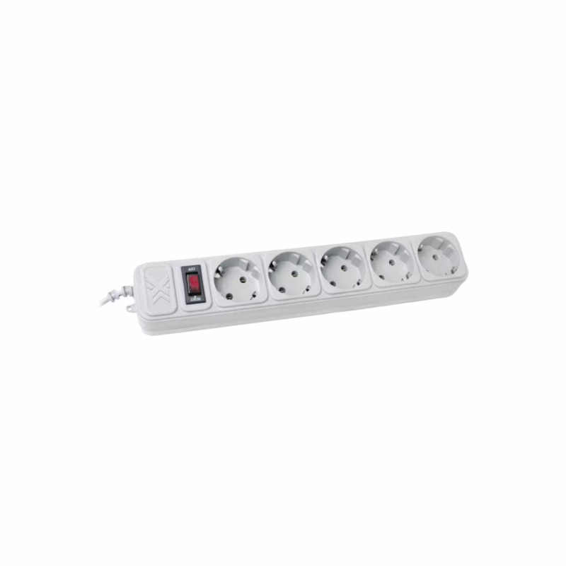 Сетевой фильтр питания Maxxter SPM5-G-15G grey, 4.5 м кабель, 5 розеток (SPM5-G-15G)