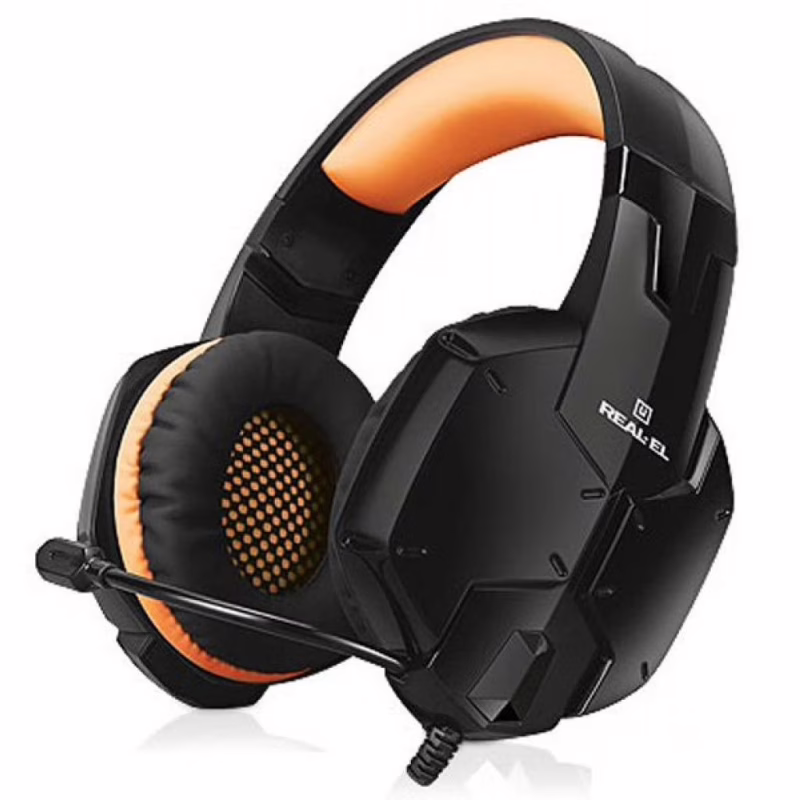 Наушники REAL-EL GDX-7700 Surround 7.1 Black/Orange (EL124100016)