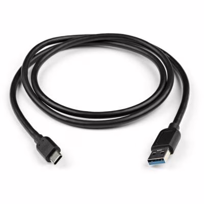 Дата кабель USB 3.0 AM to USB-C 1.0m Vinga (VCPDCAM30TC1BK)