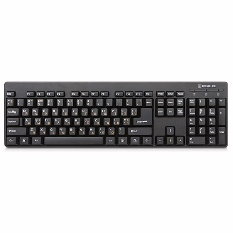 Клавіатура REAL-EL 502 Standard USB Black (EL123100023)