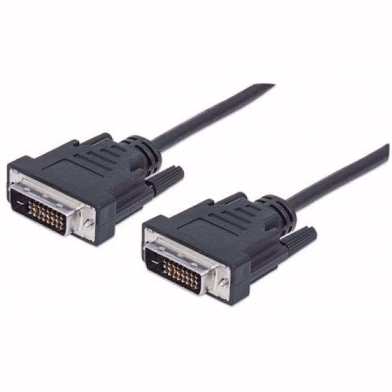 Кабель мультимедійний DVI M to DVI M 1.8m 24+1pin black REAL-EL (EL123500038)