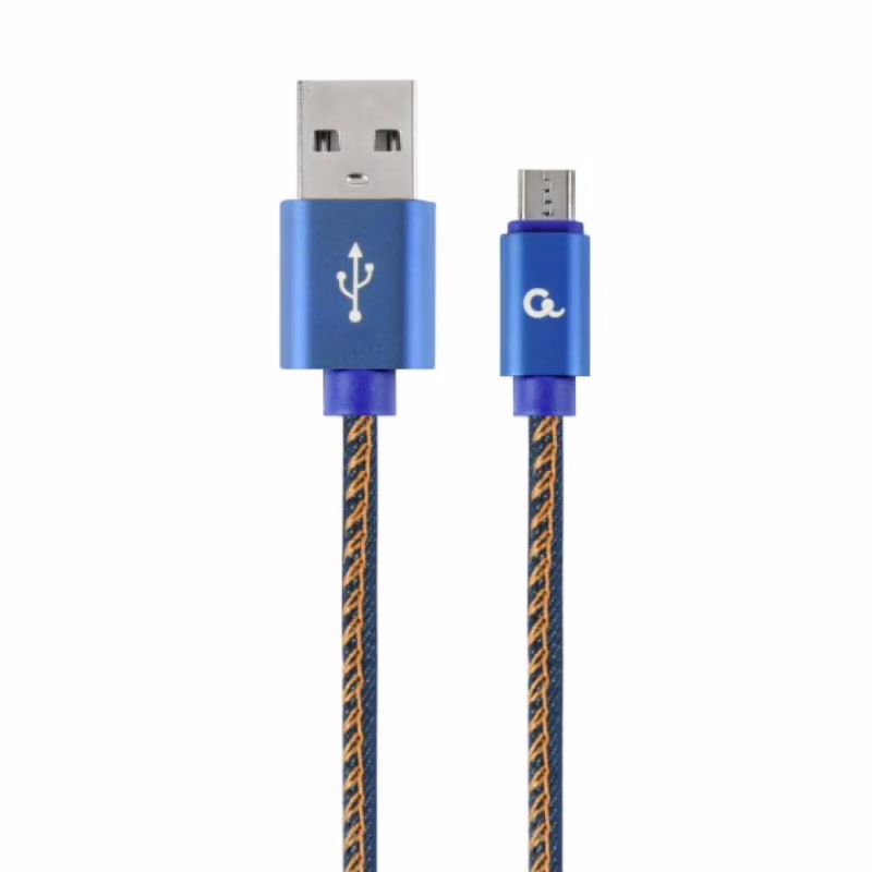 Дата кабель USB 2.0 AM to Micro 5P 1.0m Cablexpert (CC-USB2J-AMmBM-1M-BL)