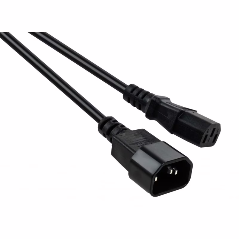Кабель живлення C13 to C14 1.8m 0.5mm2 copper Vinga (VCPP5C13141.8BK)