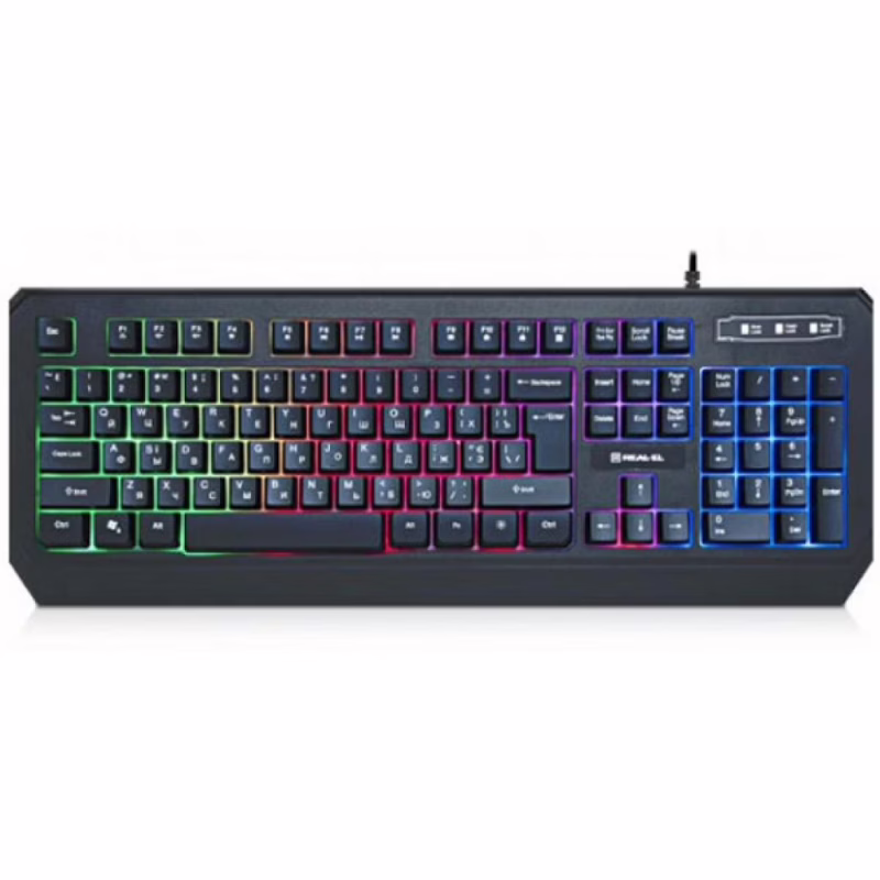 Клавіатура REAL-EL 7001 Comfort Backlit Black (EL123100035)