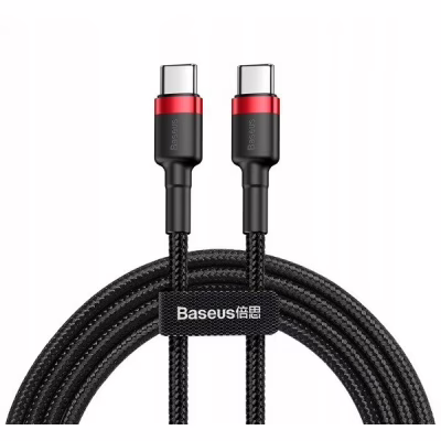 Дата кабель USB-C to USB-C 1.0m USB 3.1 3A red Baseus (CATKLF-G91)