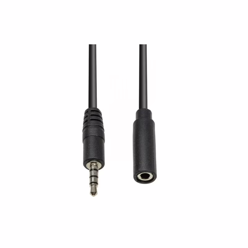 Кабель мультимедійний 3.5mm M to 3.5mm F 1.0m (4pin) PowerPlant (CA912841)