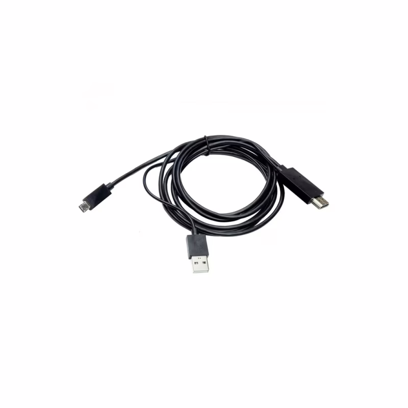 Кабель мультимедійний Micro 5P to HDMI 1.8m + USB for power (MHL) PowerPlant (CA910861)