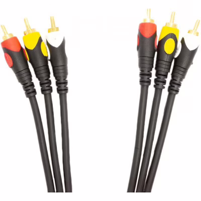 Кабель мультимедийный 3xRCA M to 3xRCA M 1.5m PowerPlant (CA911714)