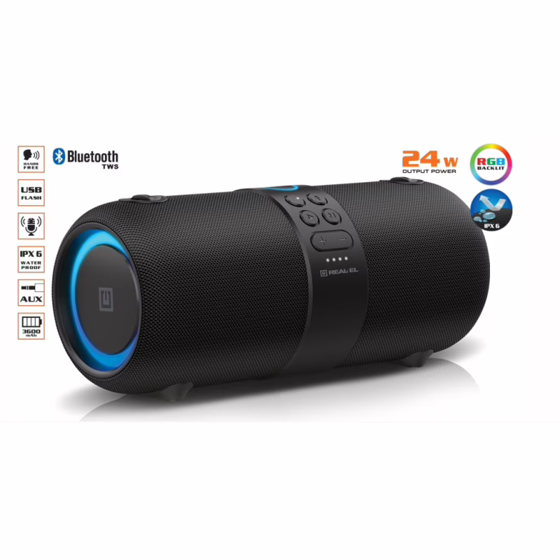 Акустична система REAL-EL X-735 Black (EL121600011)