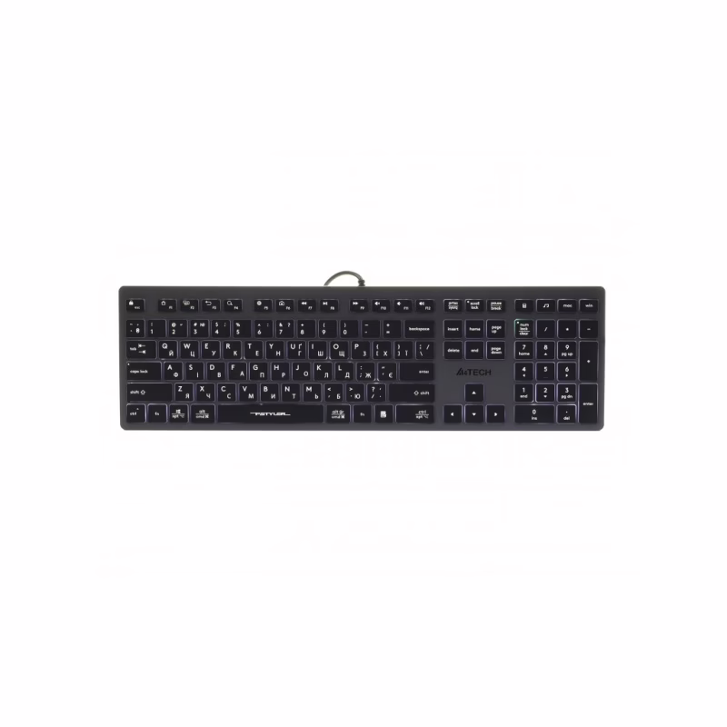 Клавіатура A4Tech FX60 USB Grey White backlit