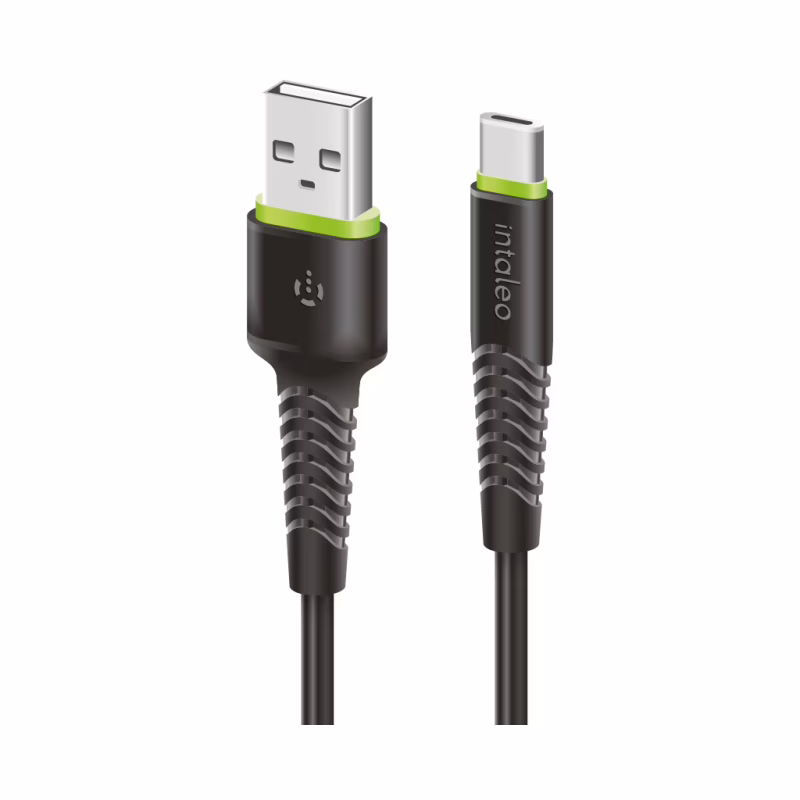 Дата кабель USB 2.0 AM to USB-C 2.0m CBFLEXT2 Black Intaleo (1283126521423)