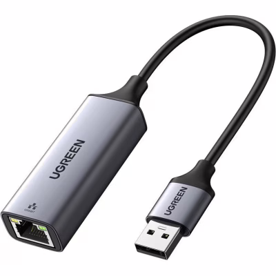 Переходник USB 3.0 AM to RJ45 Ethernet 1000Mbps CM209 Ugreen (50922)
