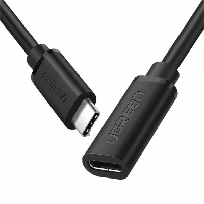 Дата кабель USB-C M/F 1.0m 100W USB 3.1Gen2 US353 Black Ugreen (10387)