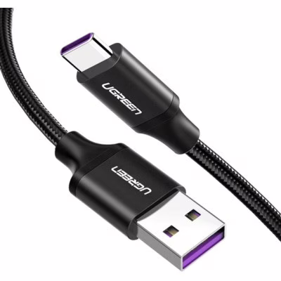 Дата кабель USB 3.0 AM to USB-C 2.0m 3.0A 18W US184 Black Ugreen (20884)