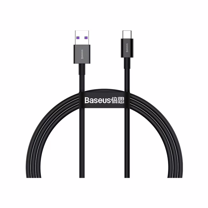 Дата кабель USB 2.0 AM to USB-C 2.0m 3A Black Baseus (CATYS-A01)