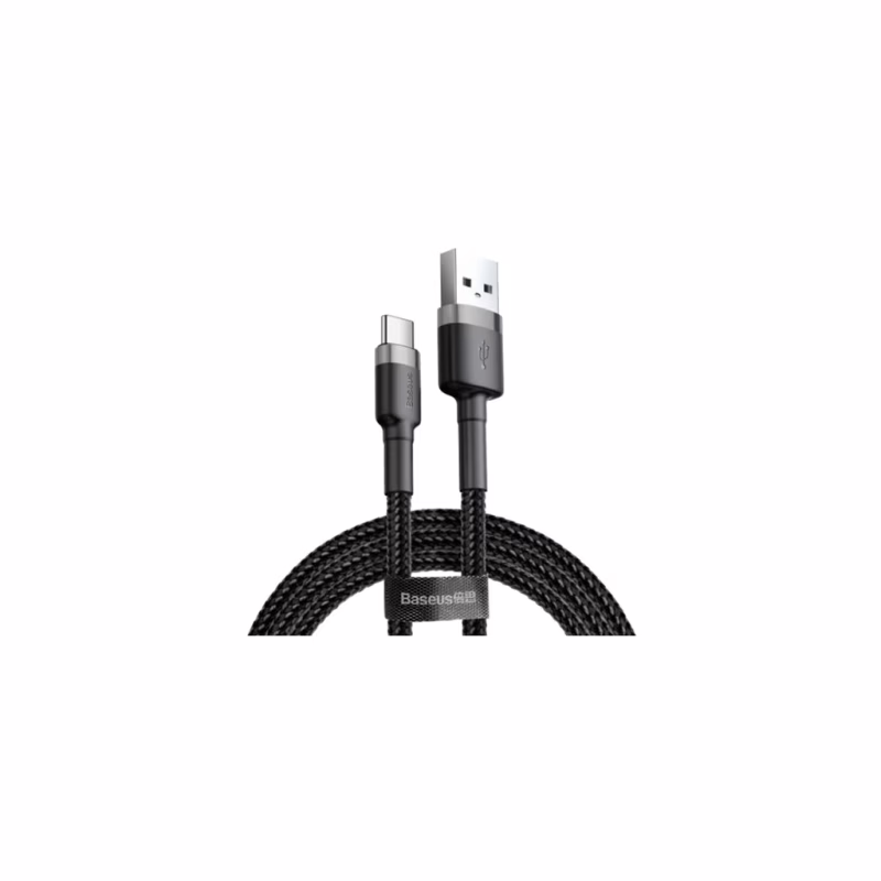 Дата кабель USB 2.0 AM to USB-C 3.0m 2A Gray-Black Baseus (CATKLF-UG1)