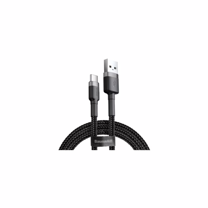 Дата кабель USB 2.0 AM to USB-C 3.0m 2A Gray-Black Baseus (CATKLF-UG1)