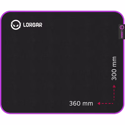 Коврик для мышки Lorgar Main 313 Black/Purple (LRG-GMP313)