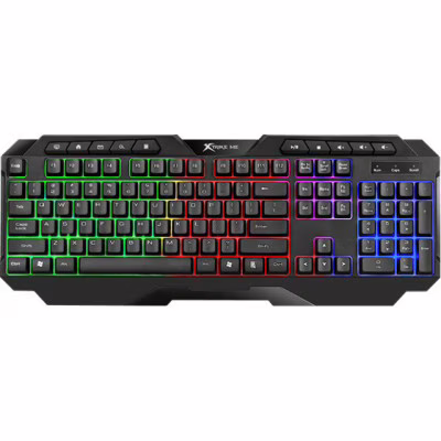 Клавіатура Xtrike ME KB-306 LED USB UA Black (KB-306UA)