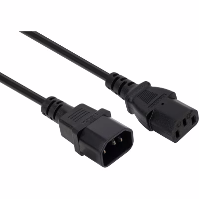 Кабель питания C13 to C14 3.0m 1mm2 Vinga (VCPP1C13143BK)