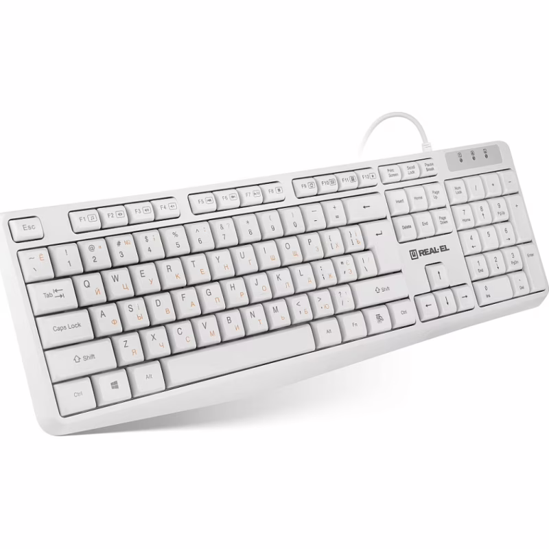 Клавіатура REAL-EL RK-513 USB White (EL123100047)