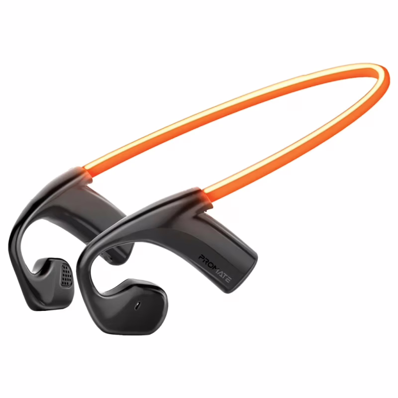 Навушники Promate RippleGlow Black (rippleglow.black)