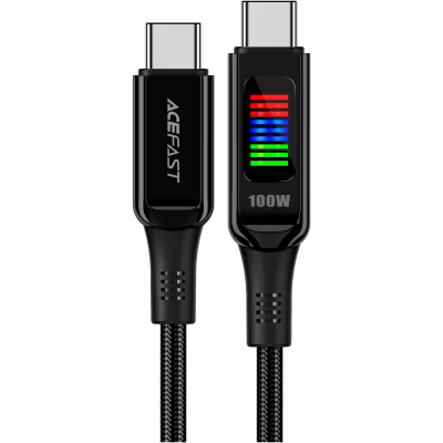Дата кабель USB-C to USB-C 1.2m 100W with display C7-03 Acefast (6974316282778)