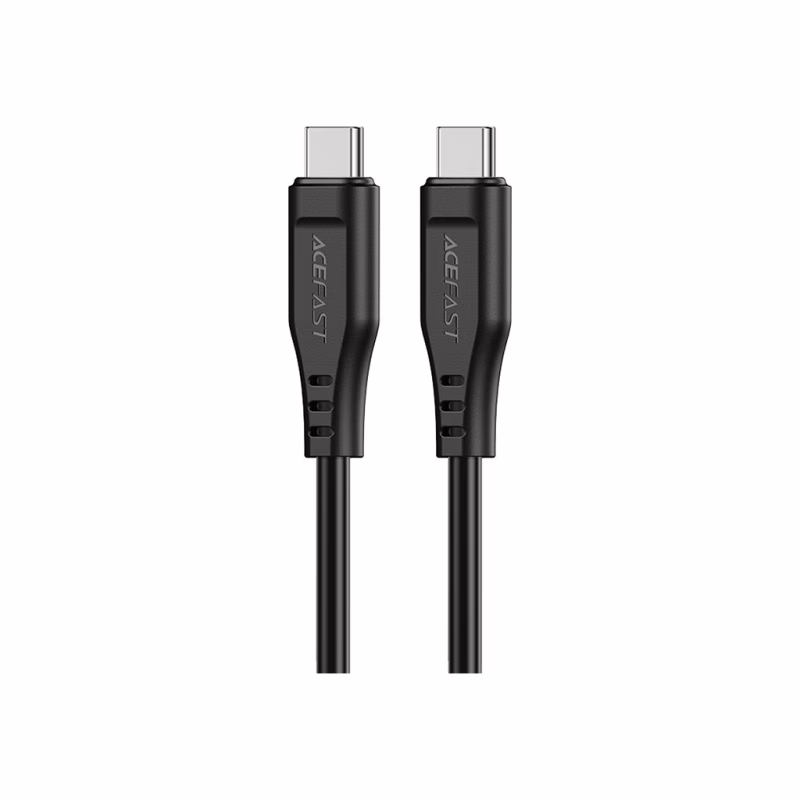 Дата кабель USB-C to USB-C 1.2m 3A TPE C3-03 Black Acefast (6974316280842)