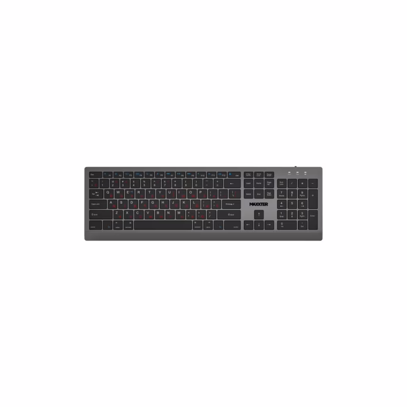 Клавіатура Maxxter KBW-01G-UA Wireless UA Gray (KBW-01G-UA)