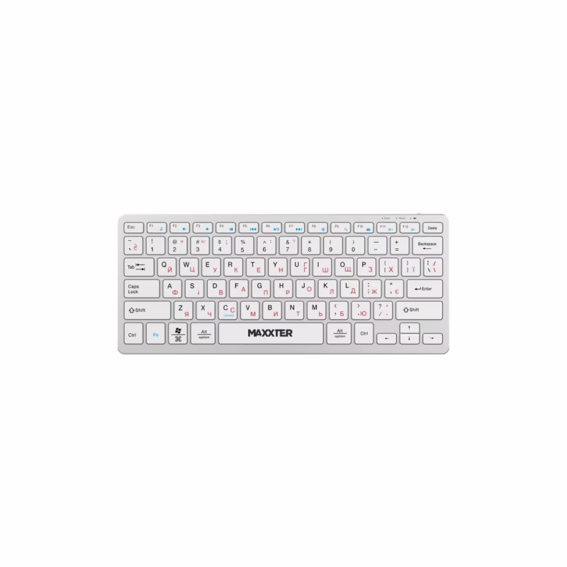 Клавіатура Maxxter KBW-C01S-UA Wireless UA White (KBW-C01S-UA)