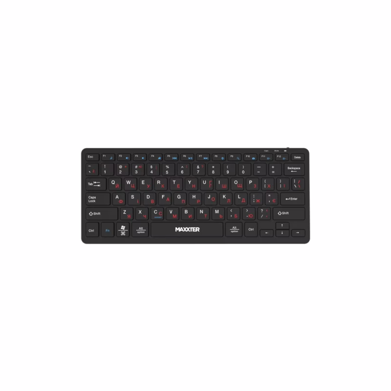 Клавиатура Maxxter KBW-C01B-UA Wireless UA Black (KBW-C01B-UA)