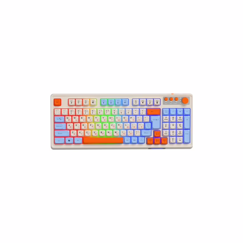 Клавіатура Maxxter KBGW-3C01-UA Wireless UA White (KBGW-3C01-UA)