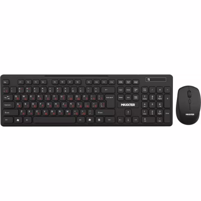 Комплект Maxxter KMS-WCM-02B-UA Wireless UA Black (KMS-WCM-02B-UA)