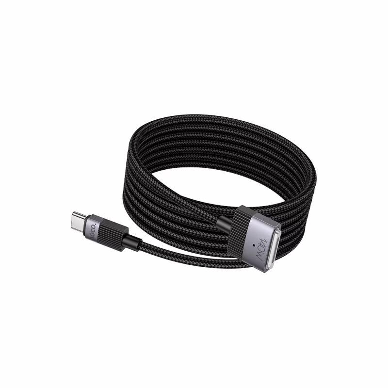 Кабель питания USB-C to Magsafe 3 1.0m black HOCO (6942007642088)
