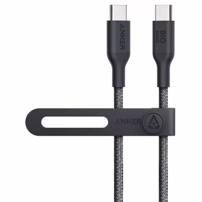 Дата кабель USB-C to USB-C 0.9m 140W bio-nylon 544 black Anker (A80F5H11)