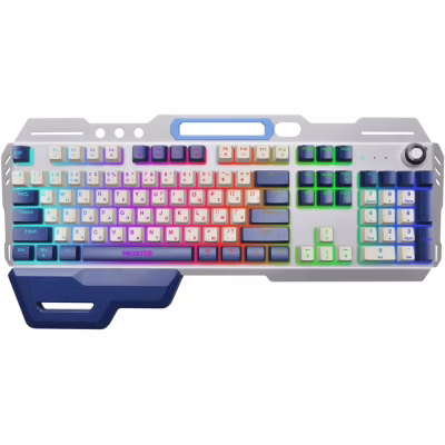 Клавіатура Maxxter KBG-RGB-01-UA RGB USB Metal (KBG-RGB-01-UA)