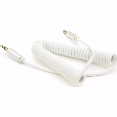 Кабель мультимедійний 3.5mm M to 3.5mm M 1.5m 90° corner white Voltronic (YT-AUXSGJ(M)/(M)-1.5-W)