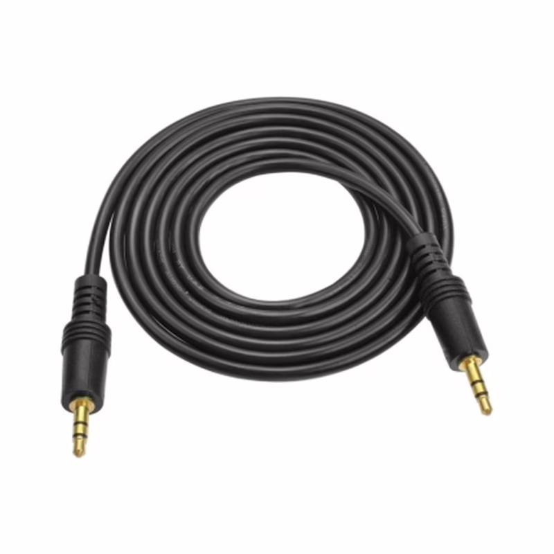 Кабель мультимедійний 3.5mm M to 3.5mm M 1.5m black Voltronic (YT-AUXGJ(M)/(M)-1.5-B)